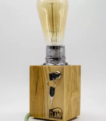 Llaverinto - Lámpara de mesa original en madera con encendido creativo