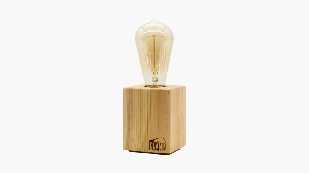 Nara - Lámpara de mesa minimalista de madera de pino