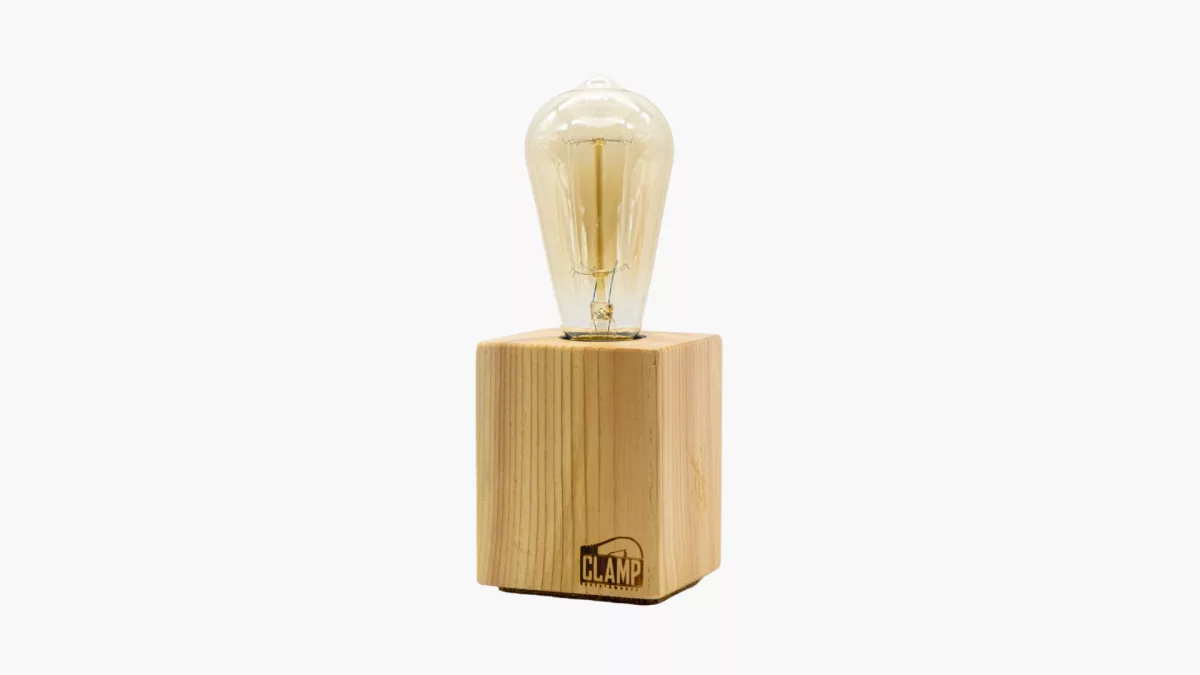 Nara - Lámpara de mesa minimalista de madera de pino